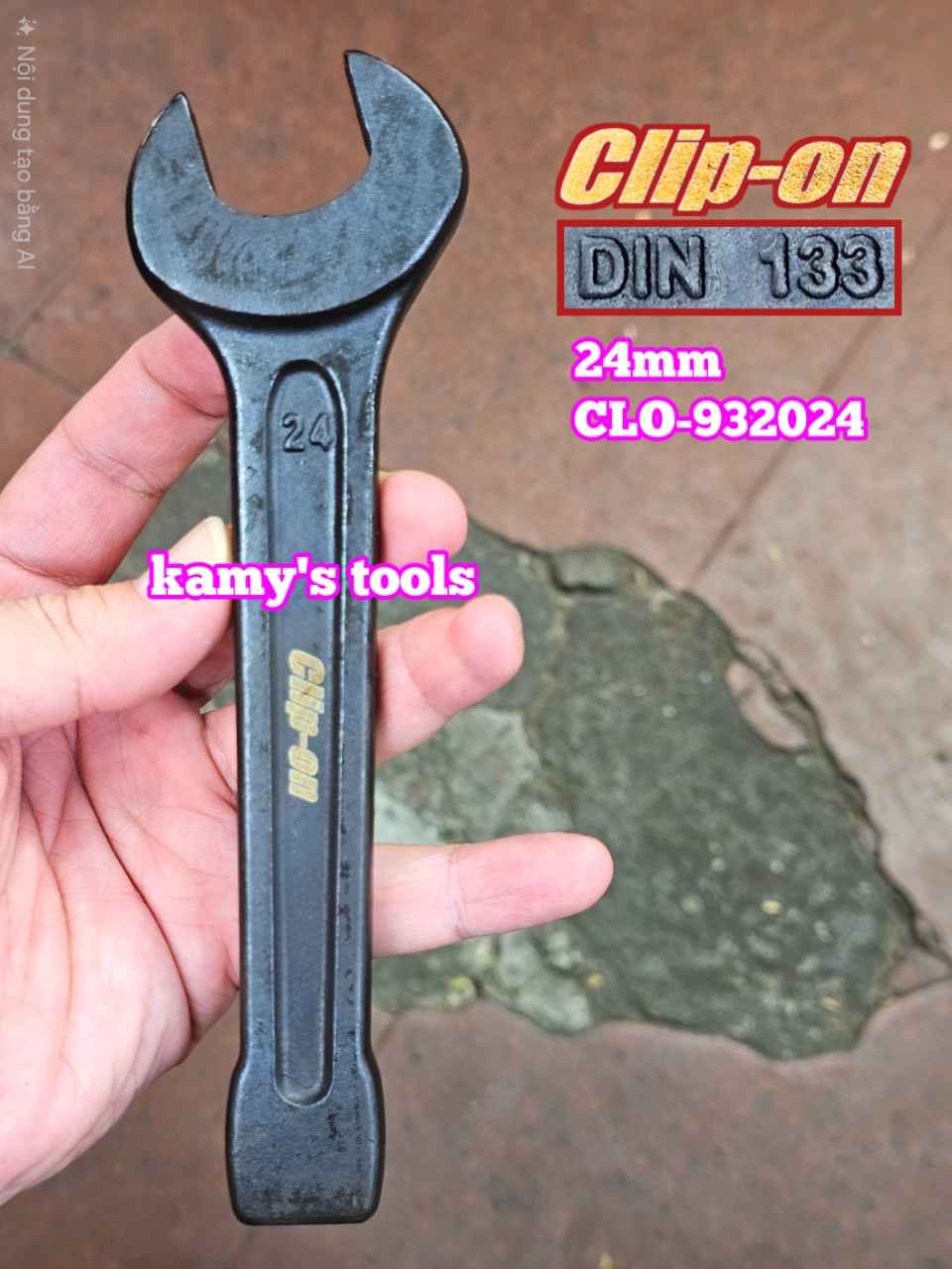Cờ lê miệng đóng 24mm DIN133 Clip-On CLO-932024