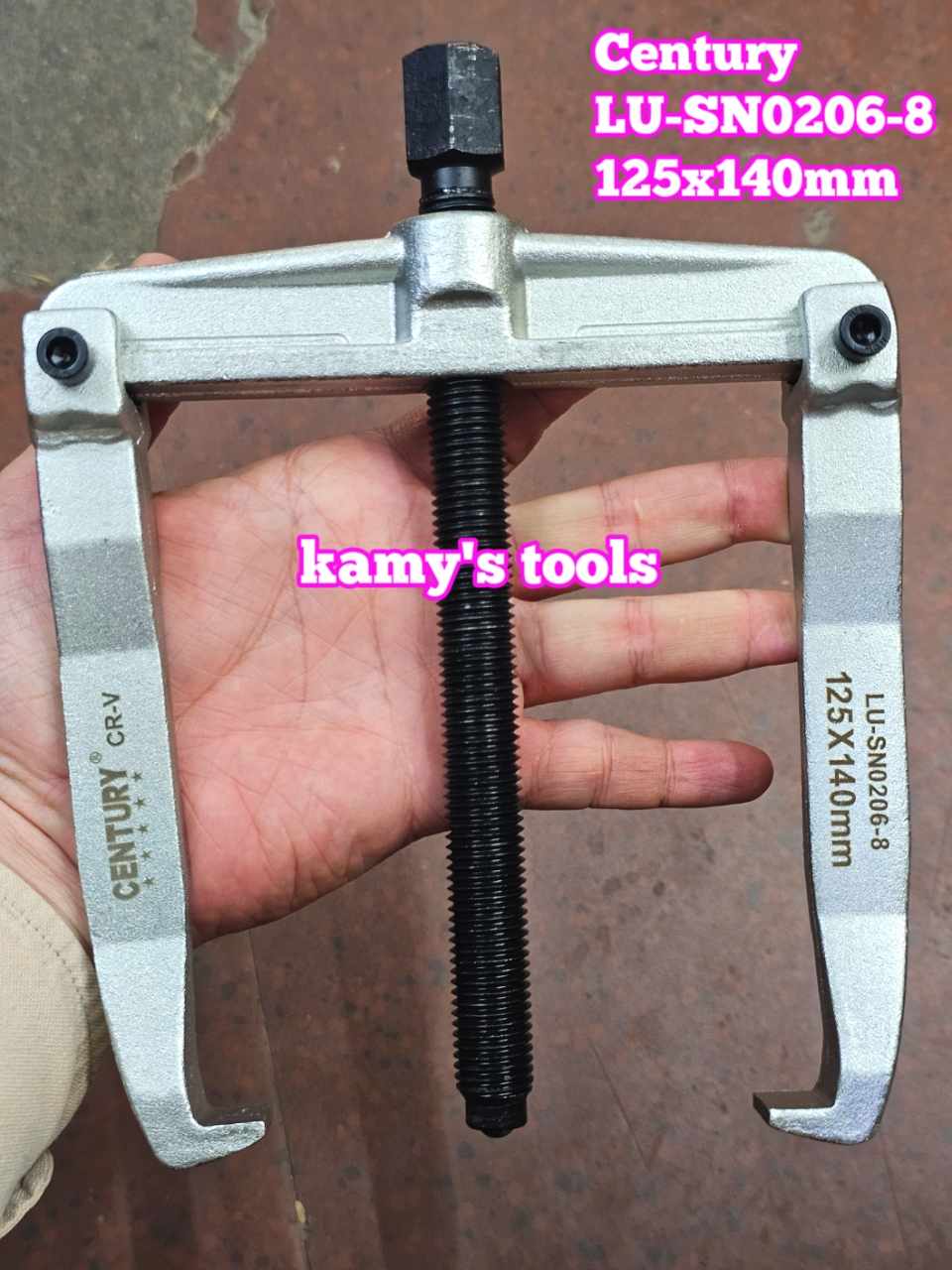 Vam cảo chữ H cảo ngang 2 chấu tháo mở bạc đạn puly 125x140mm Century LU-SN0206-8