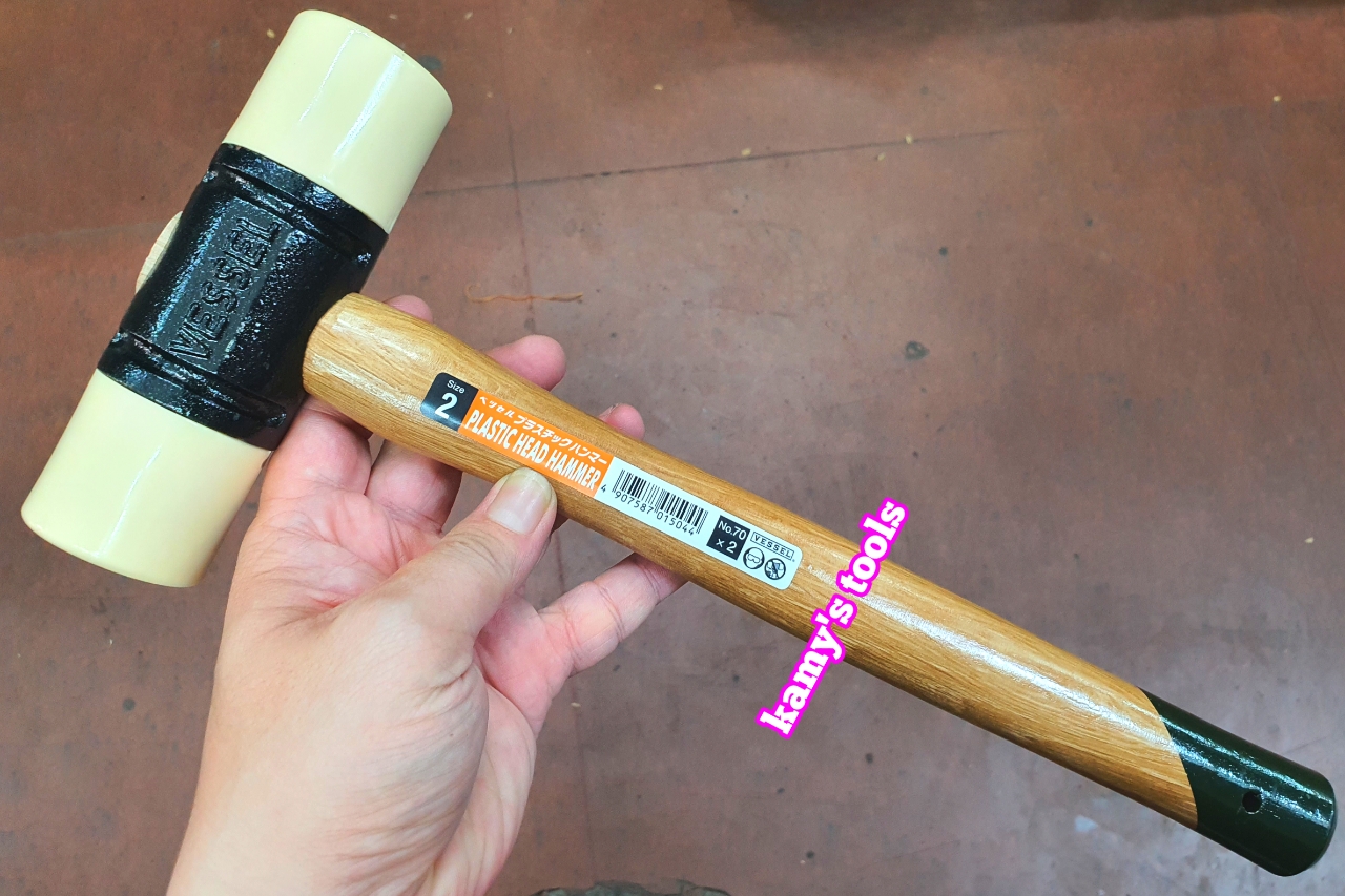 Búa cao su nhựa 2 đầu Vessel 70x1/2 70x1 70x1-1/2 70x2 cao cấp made in japan