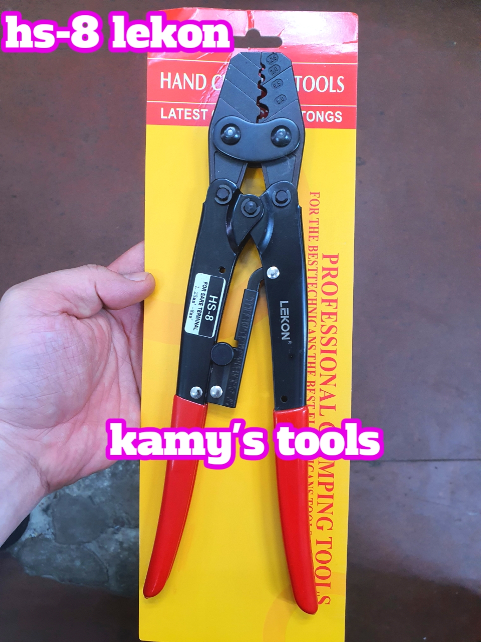 Kìm bấm cos HS-8 Lekon 1.25-8mm2 dài 270mm