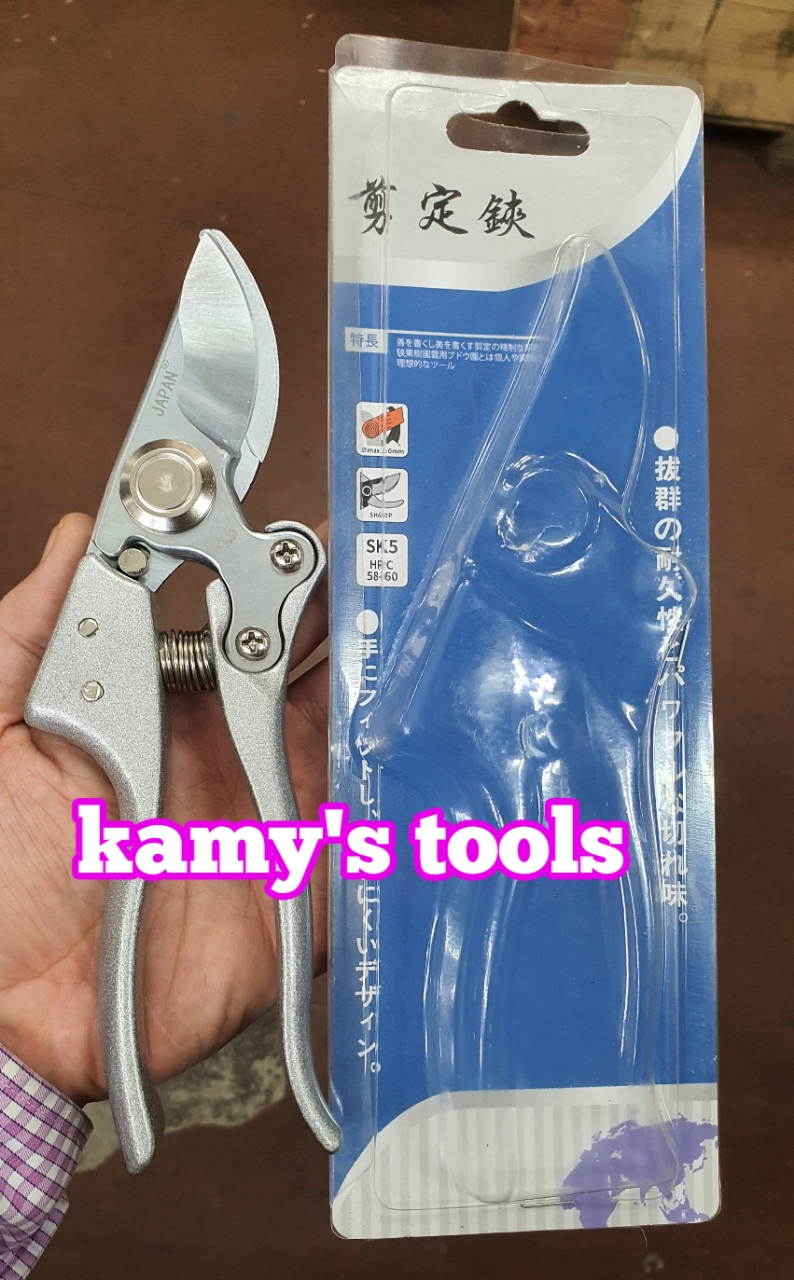 Kéo cắt cành Japan Nhật Bản lưỡi thép SK-5 siêu bền trợ lực cắt nhẹ