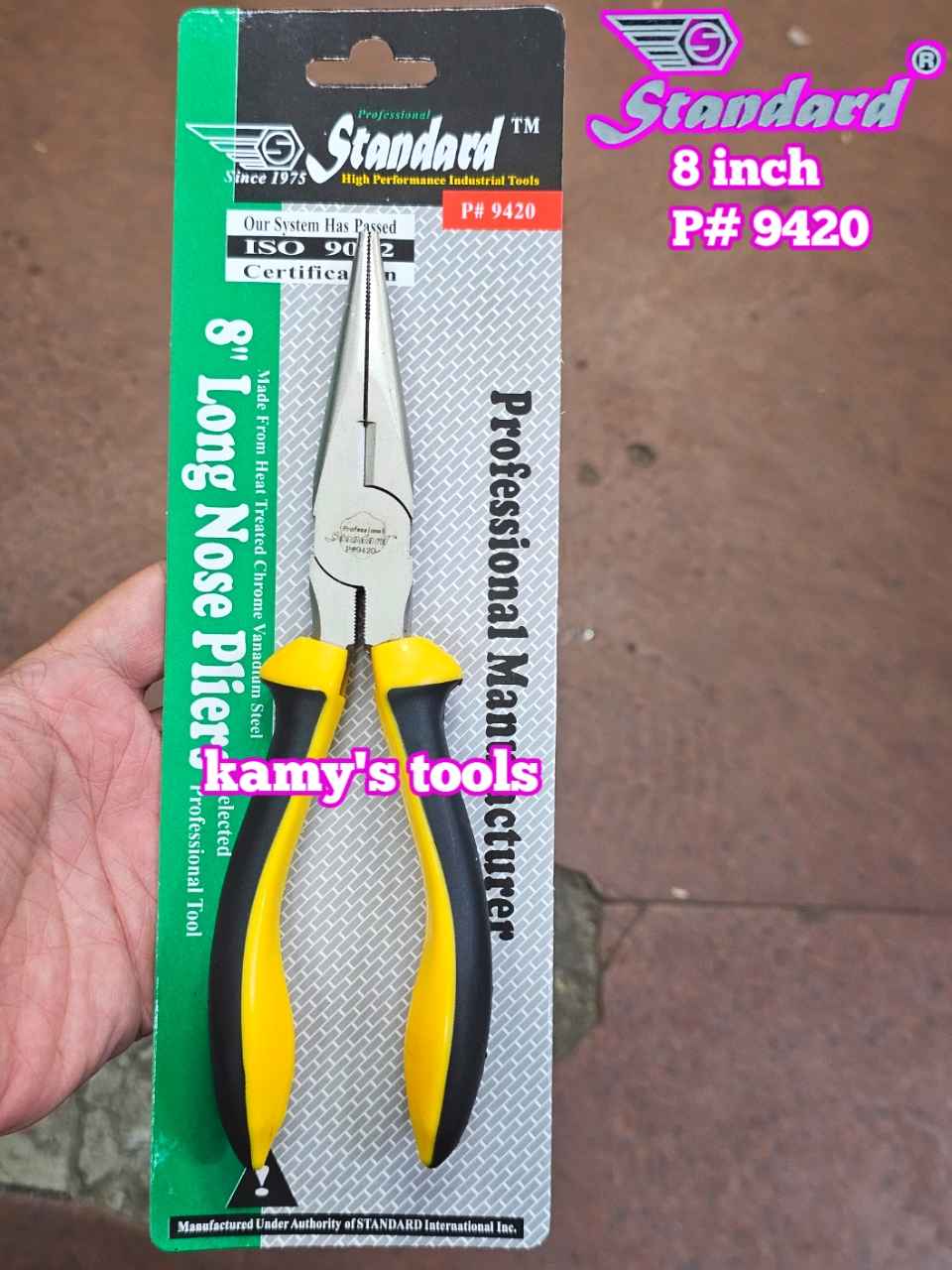 Kìm nhọn 8 inch 205mm Standard P#9420