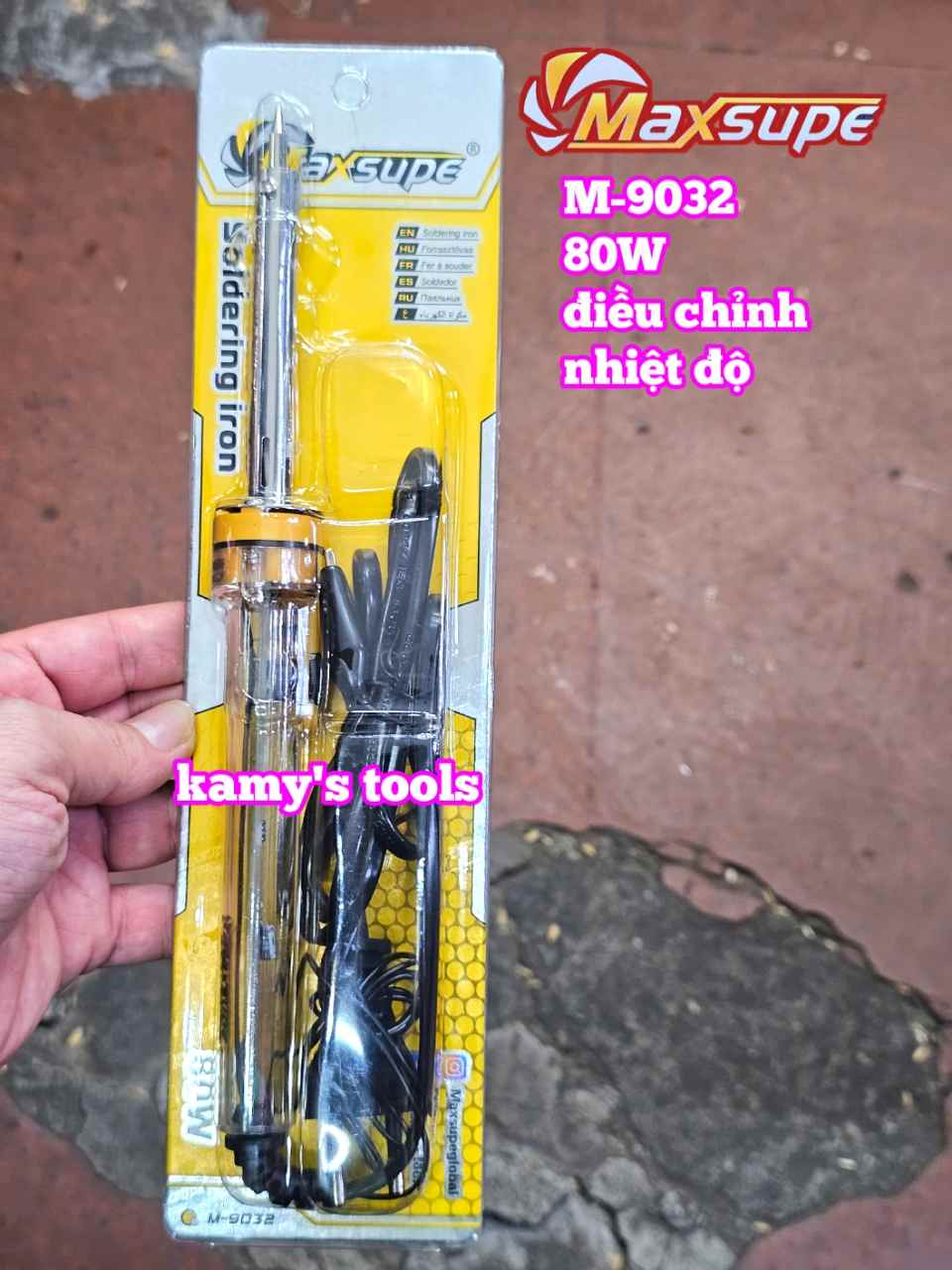 Mỏ hàn chì điều chỉnh nhiệt độ Maxsupe M-9032 80W dài 250mm