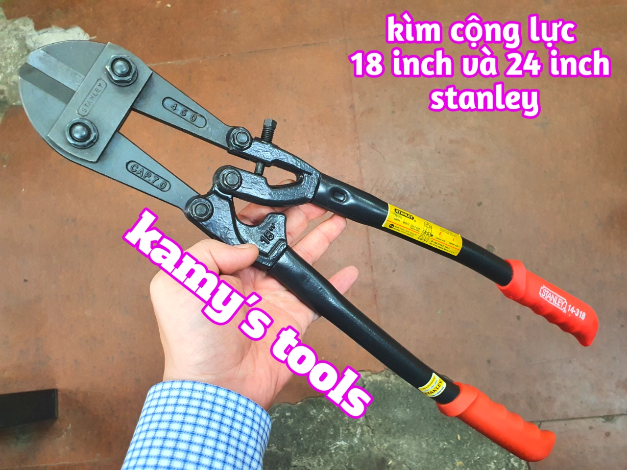Kéo cắt sắt cộng lực 18 inch 457mm 24 inch 605mm model 14-318-S và 14-324-S, kìm cộng lực cắt sắt