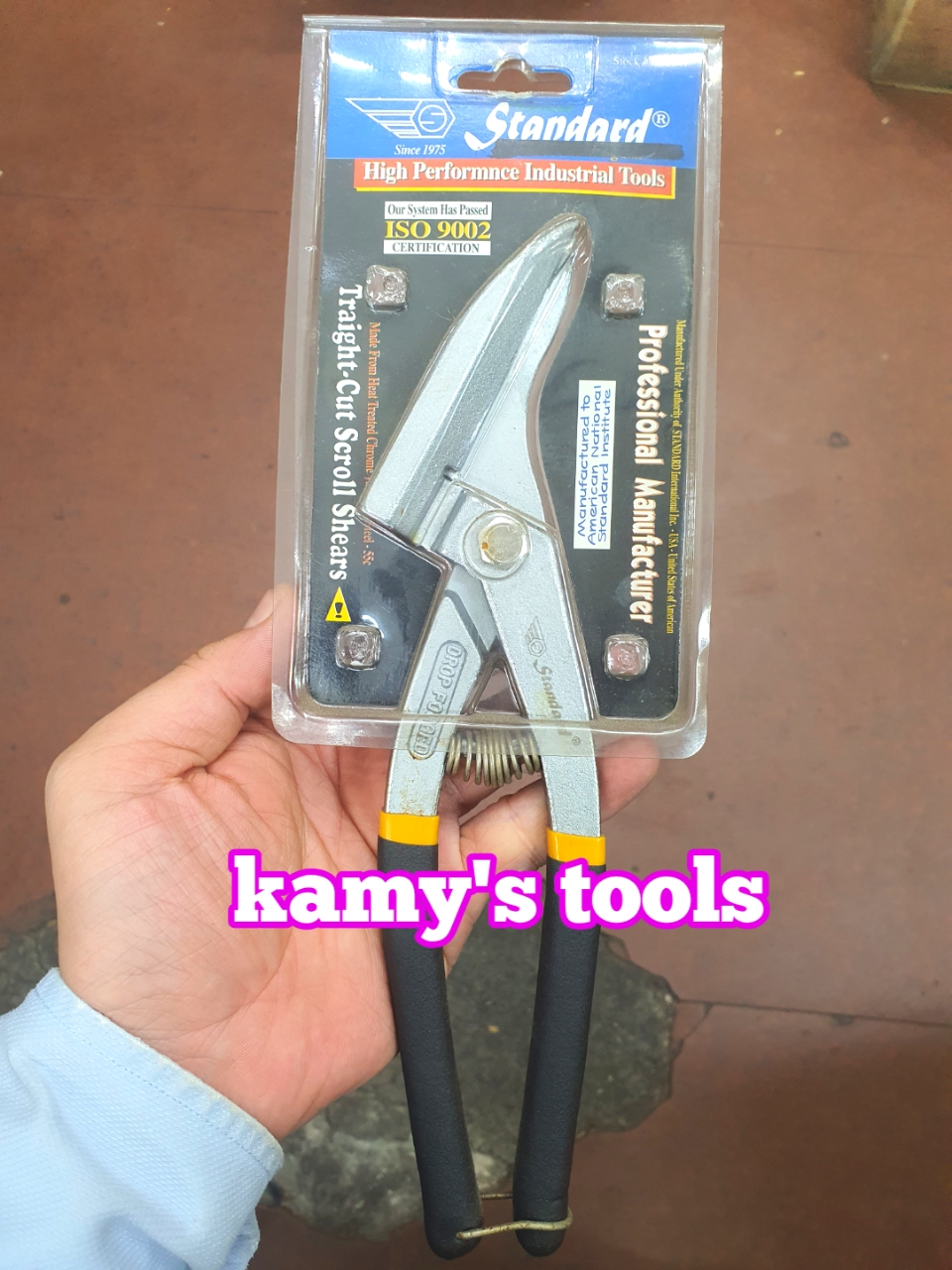 Kéo cắt tôn thép inox Standard 250mm model SC1201