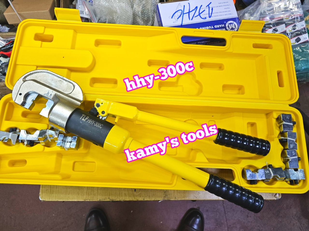 HHY-300C Kìm ép cos thủy lực TLP đầu chữ C 11 tấn 16-300mm2 khuôn dày 14mm