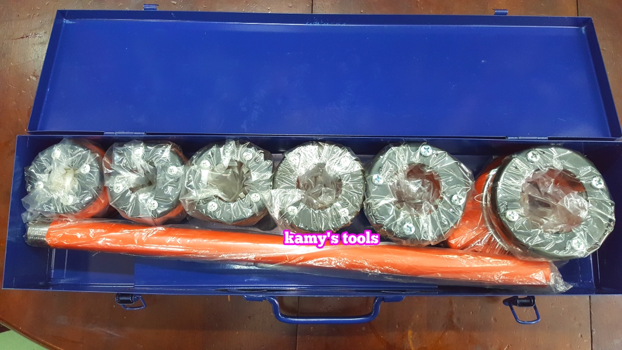 Dụng cụ ren ống bằng tay 6 đầu 21mm 27mm 34mm 42mm 49mm 60mm, bộ ren ống bằng tay 21-60mm