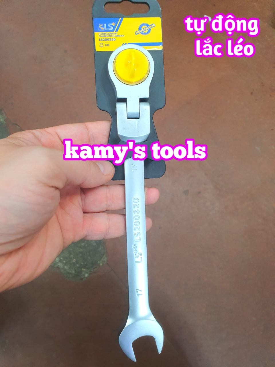 Cờ lê vòng miệng tự động lắc léo LS+ 8mm-24mm