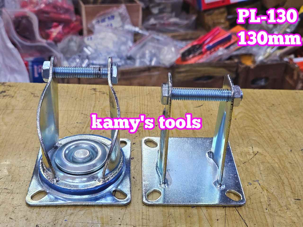 Đế càng cố định và xoay dùng cho bánh xe 130mm PL-130 Kamytools