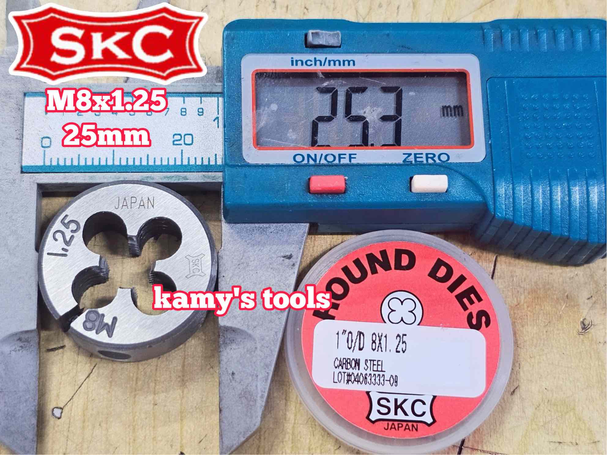 Bàn ren SKC M8x1.25 (8x1.25) đường kính 1 inch 25mm SKC-432008A