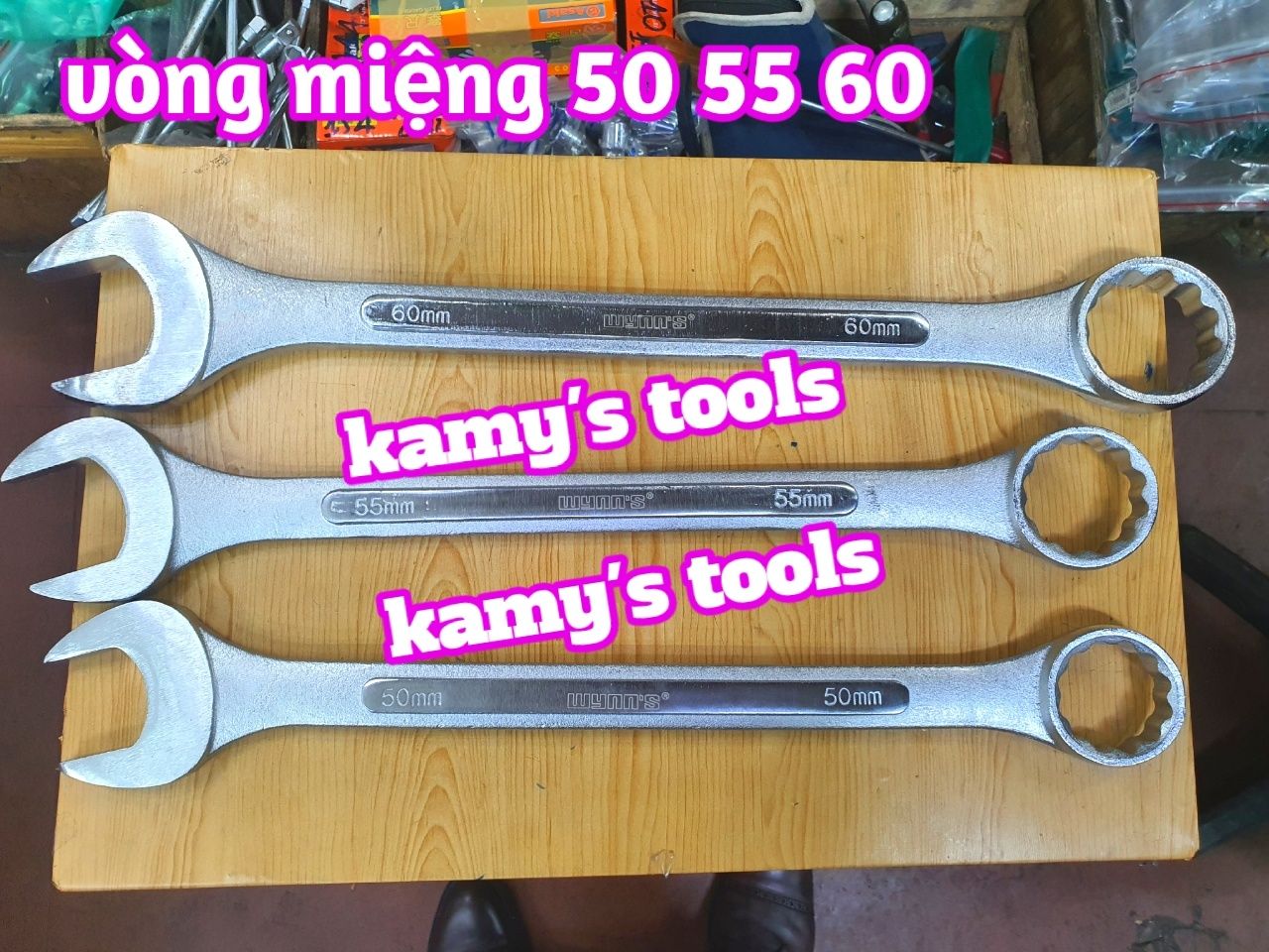 Cờ lê vòng miệng 50mm 55mm 60mm Wynns