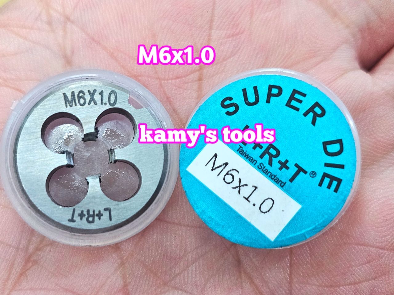 Bàn ren M6x1.0 (6x1.0) L+R+T (LRT) dụng cụ tạo ren ngoài bulong