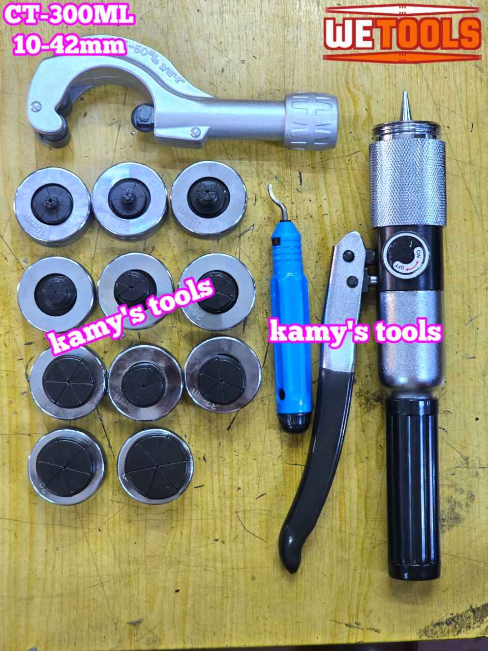 Bộ dụng cụ nong ống đồng thủy lực Wetools CT-300ML 10-42mm