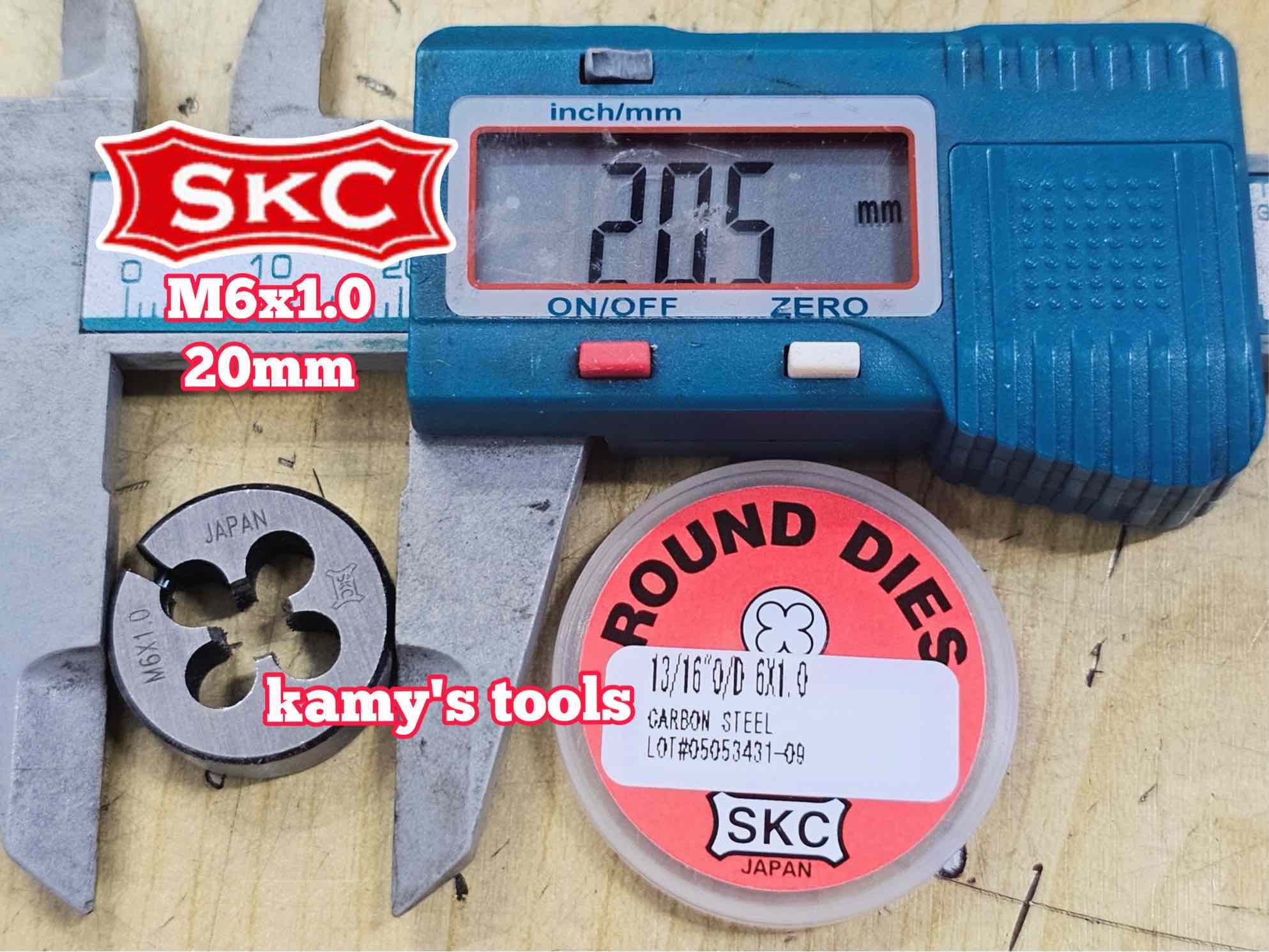 Bàn ren SKC M6x1.0 (6x1.0) đường kính 13/16 inch 20mm SKC-432006A