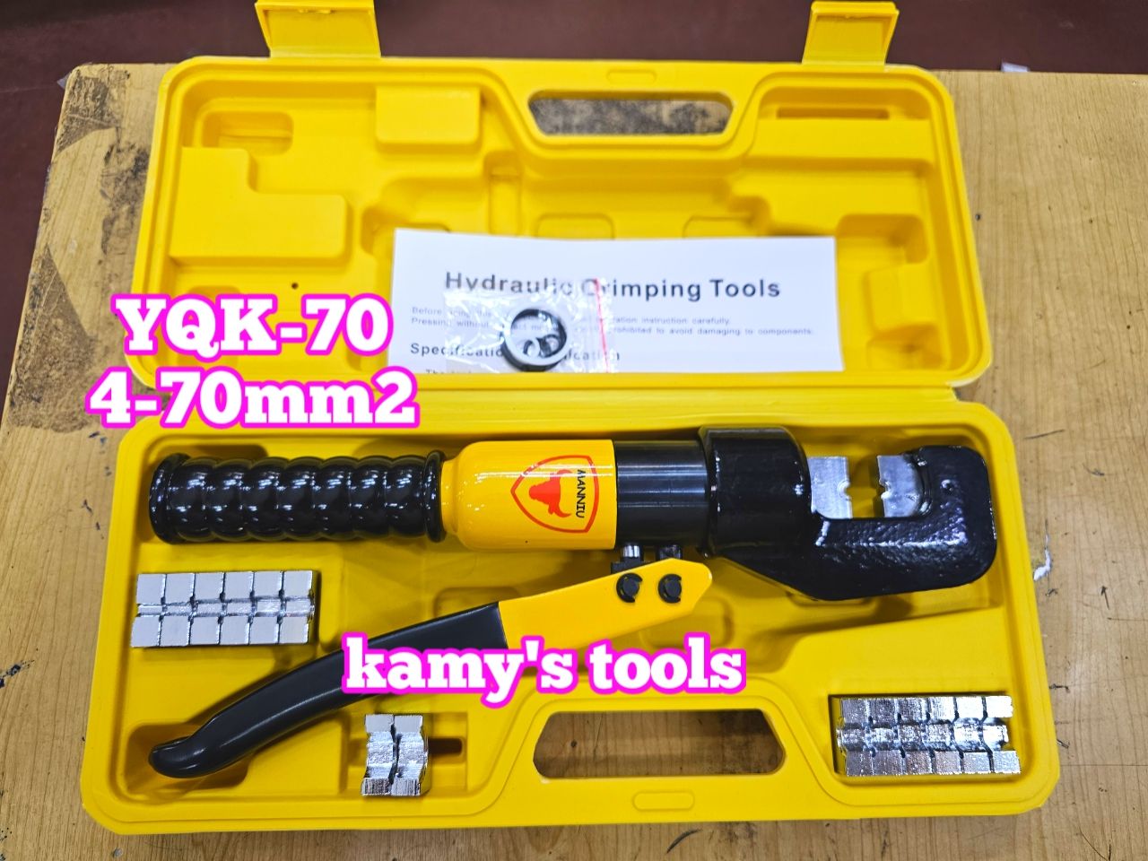 Kìm ép cos thủy lực YQK-70 4-70mm2 Manniu, kìm bấm cos Fresship Extra