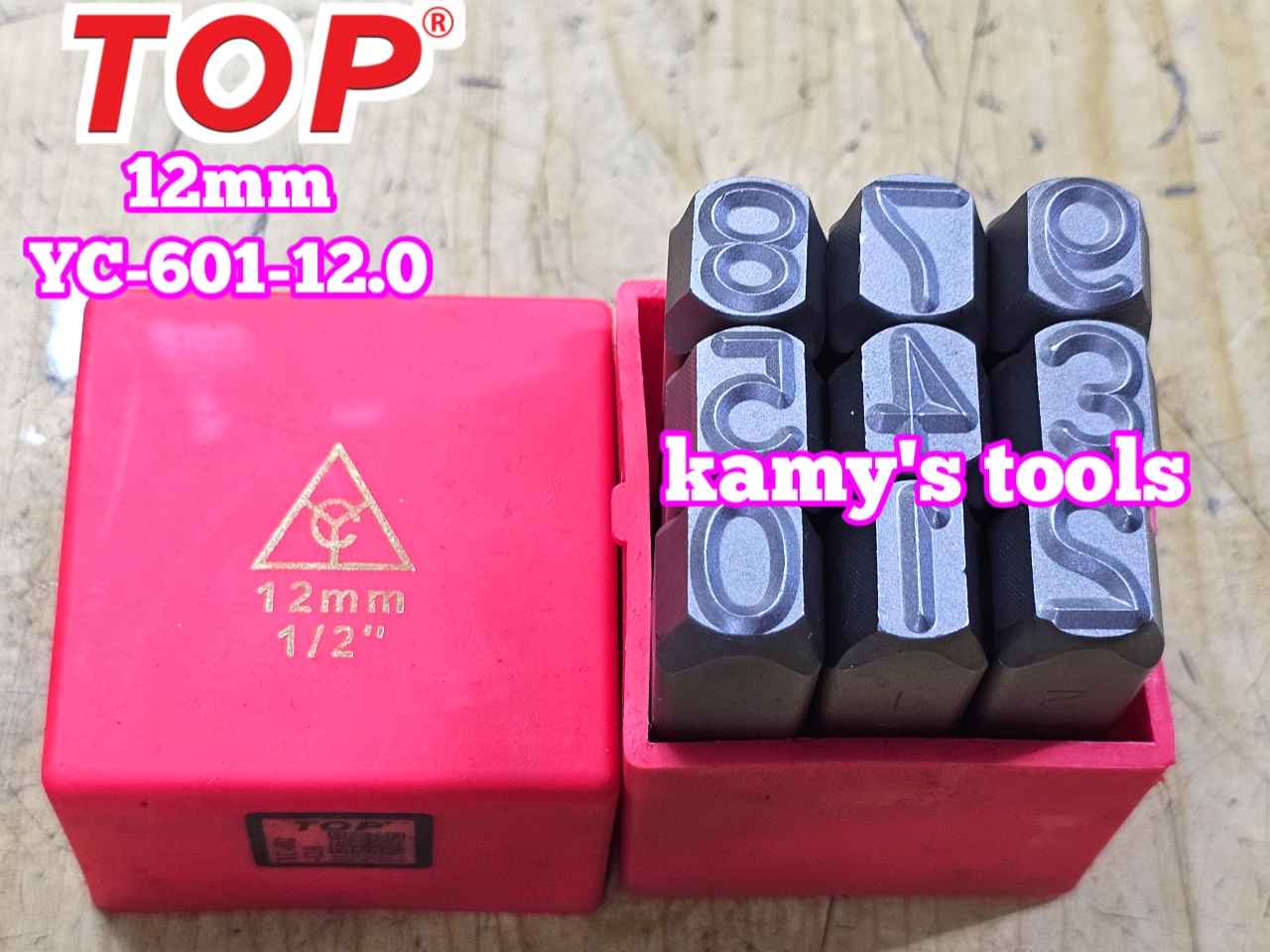Bộ đóng số xuôi 12mm TOP YC-602-12.0