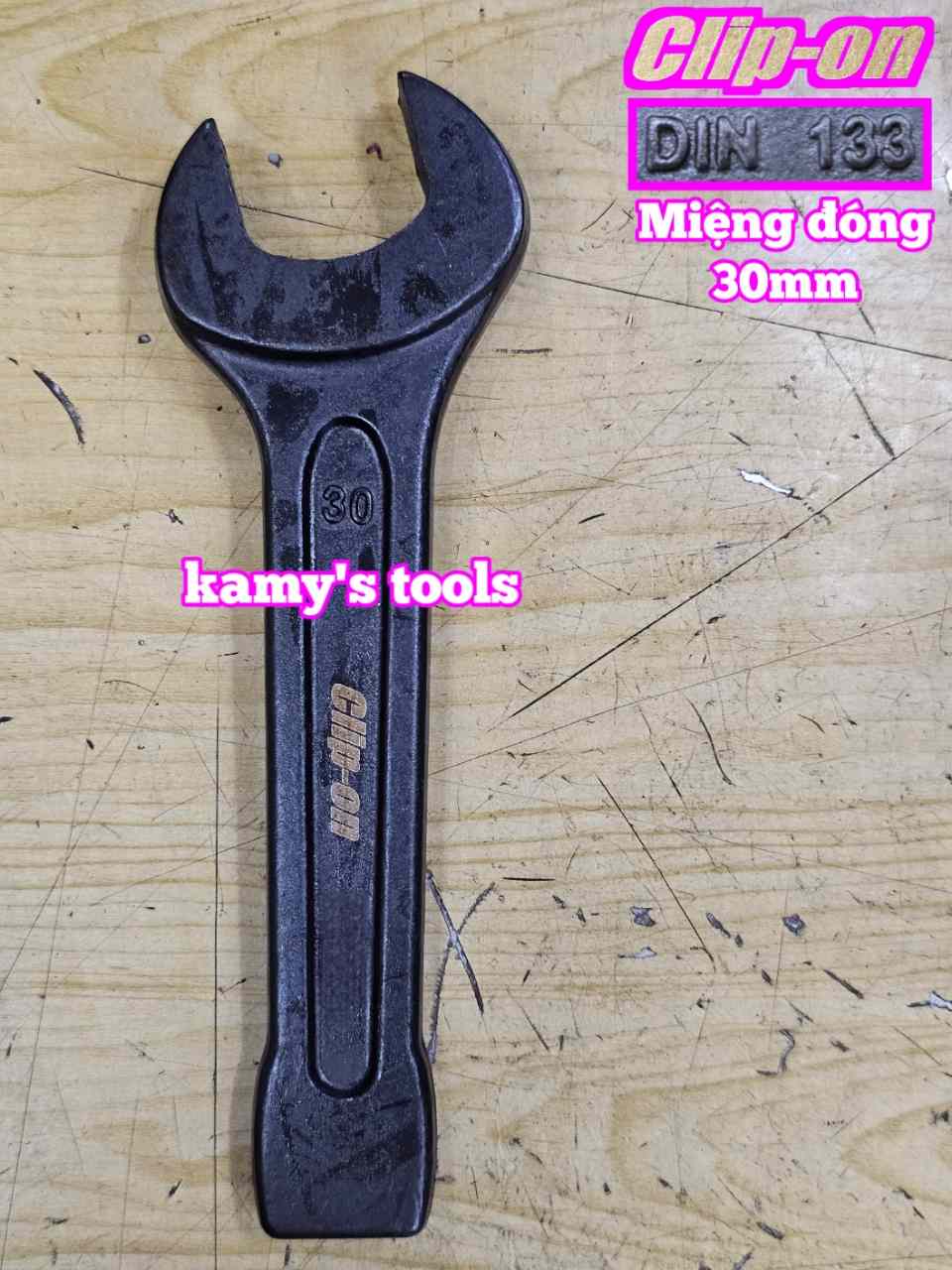 Cờ lê miệng đóng 30mm DIN133 Clip-On CLO-932030