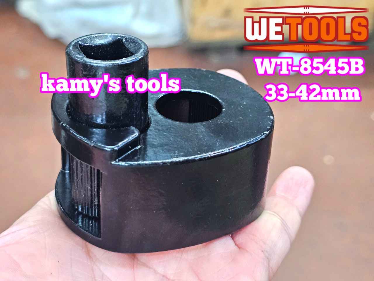 Vam cảo rotuyn lái trong tháo lắp thanh lái trong dạng con lăn Wetools WT-8545B mở từ 33-42mm