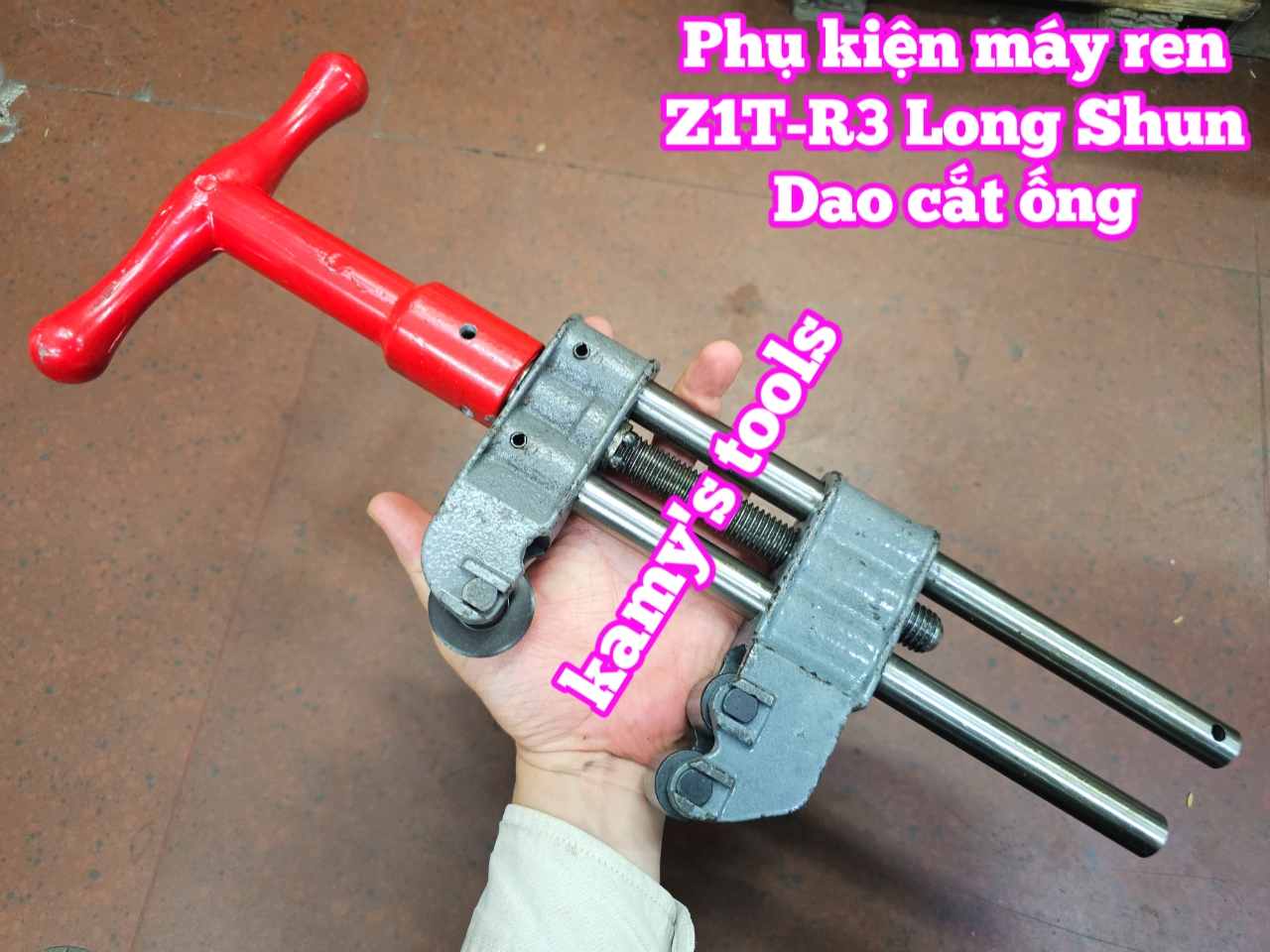 Dao cắt ống sắt tráng kẽm phụ kiện máy tiện ren ống Z1T-R3 Long Shun PTSLS02