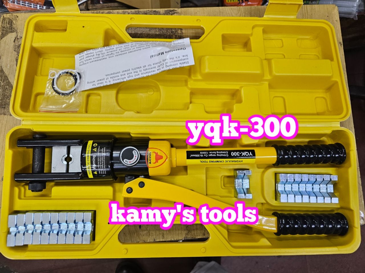 Kìm ép cos thủy lực YQK-300 16-300mm2 Manniu, kìm bấm cos Fresship Extra