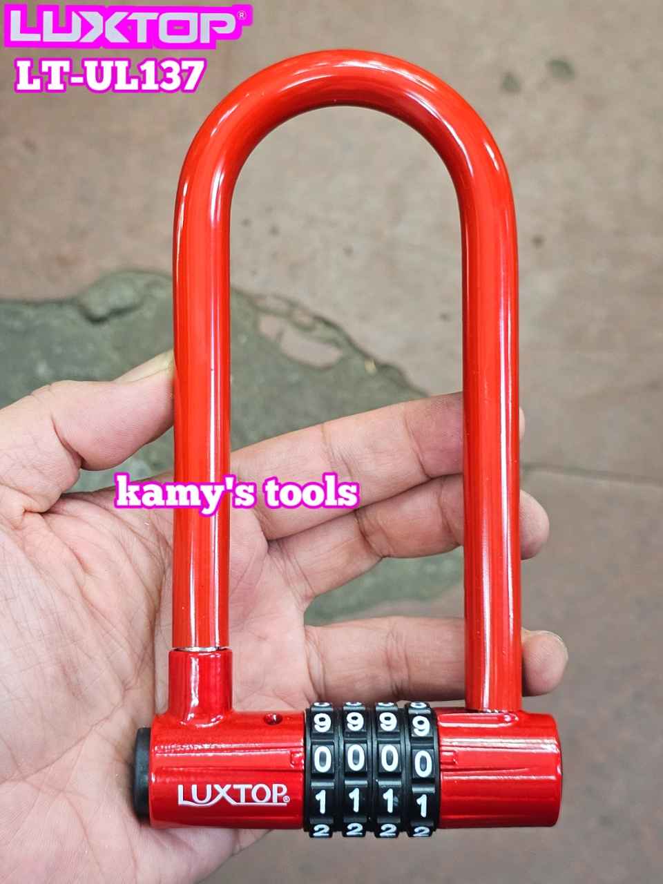 Ổ khóa số mật mã chữ U 4 chữ số Luxtop LT-UL137 càng dài 127mm