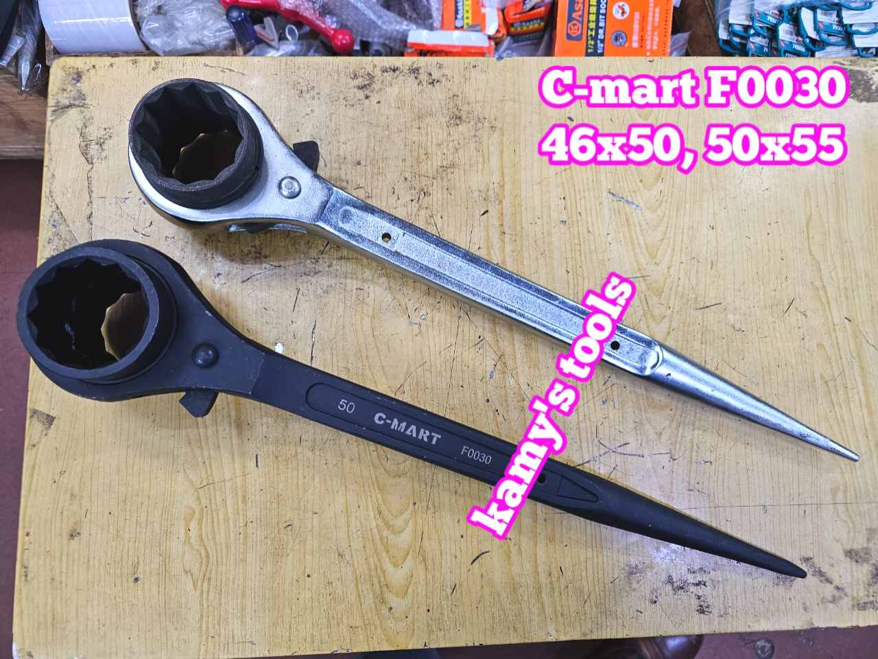 Cờ lê đuôi chuột tự động C-mart 46x50, 50x55 model F0030-4650, F0030-5055