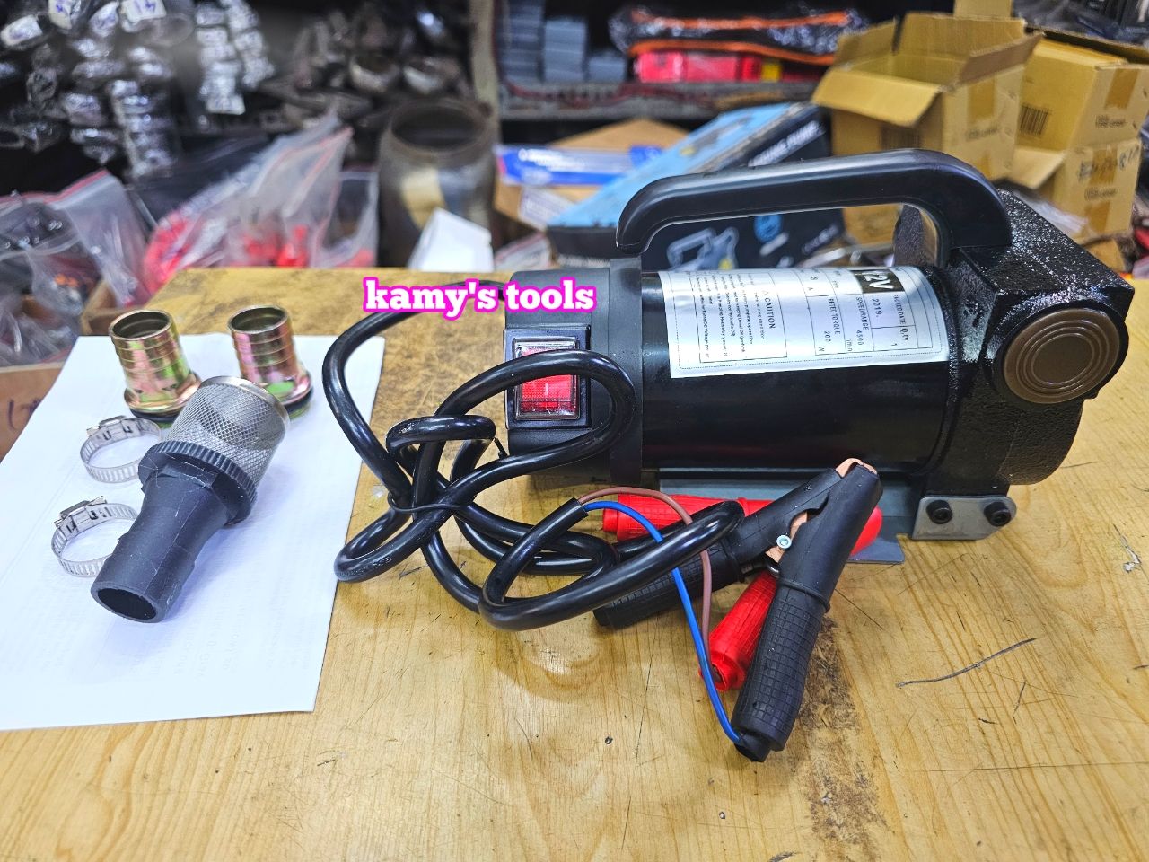 Máy bơm dầu nhớt bơm hút diesel nhiên liệu mini 12v 24v 220v công suất 200w