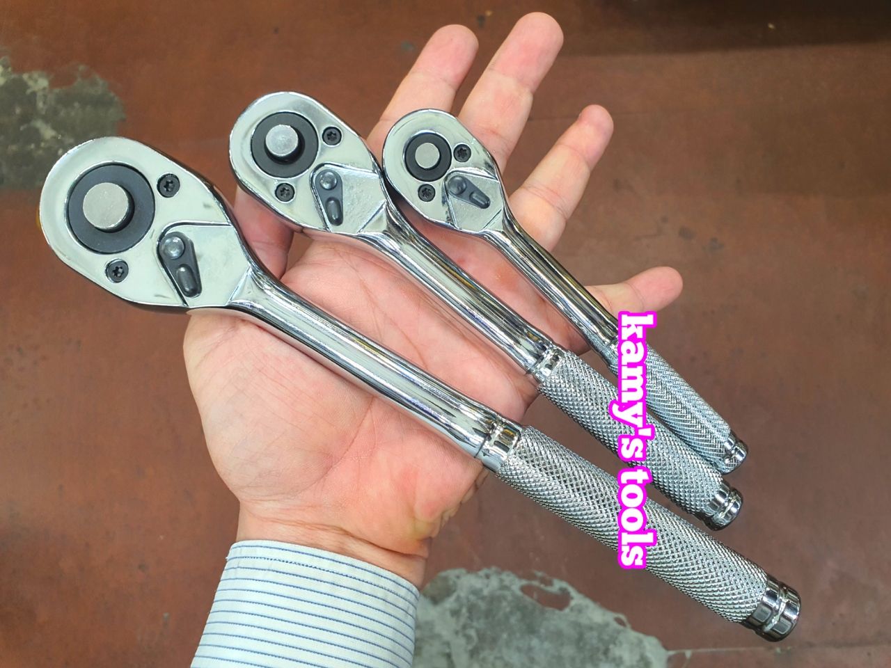 Cần tuýp siết tự động đảo chiều 1/4 inch 3/8 inch 1/2 inch đúng 45 răng cao cấp TGT KING Wetools