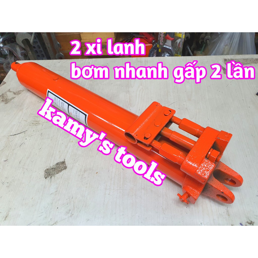 Cẩu móc động cơ ô tô 2 tấn nặng 84/88kg 2 xy lanh bơm nhanh gấp 2 lần