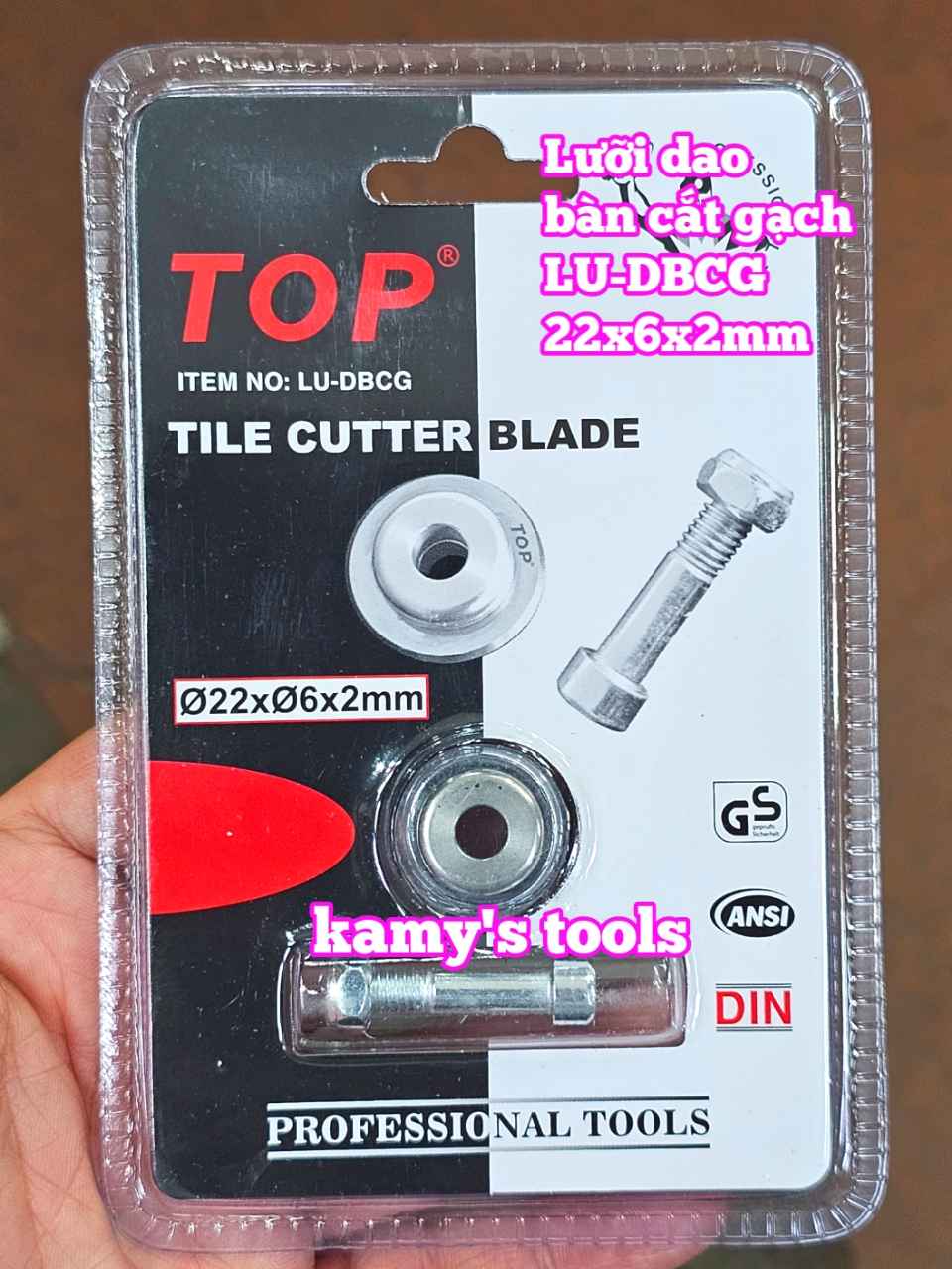 Lưỡi dao bàn cắt gạch Top LU-DBCG 22x6x2mm