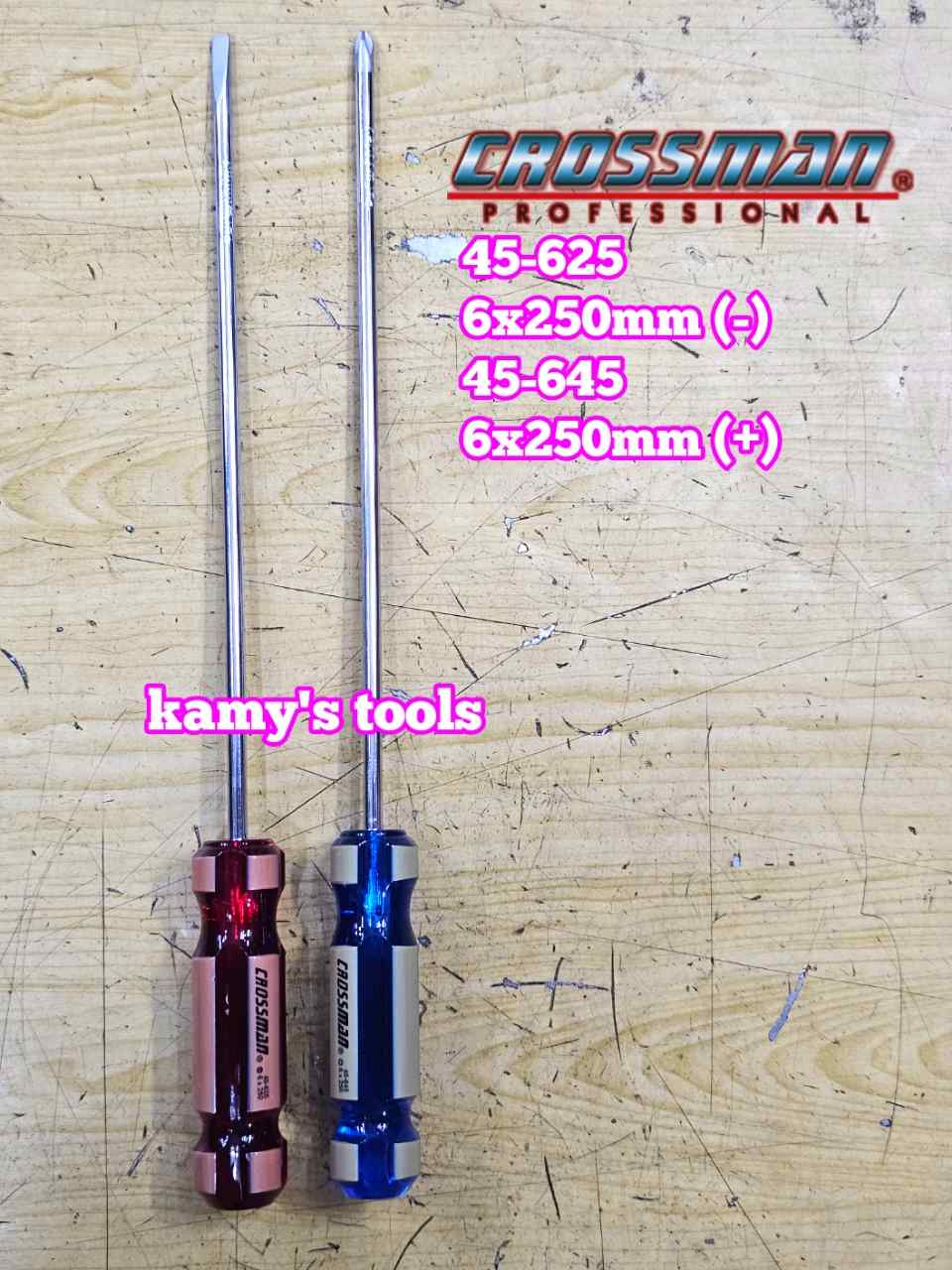 Tua vít bake dẹp 6mm PH2 Crossman dài 250mm 6x250mm 45-645 45-625 Thương hiệu: Crossman