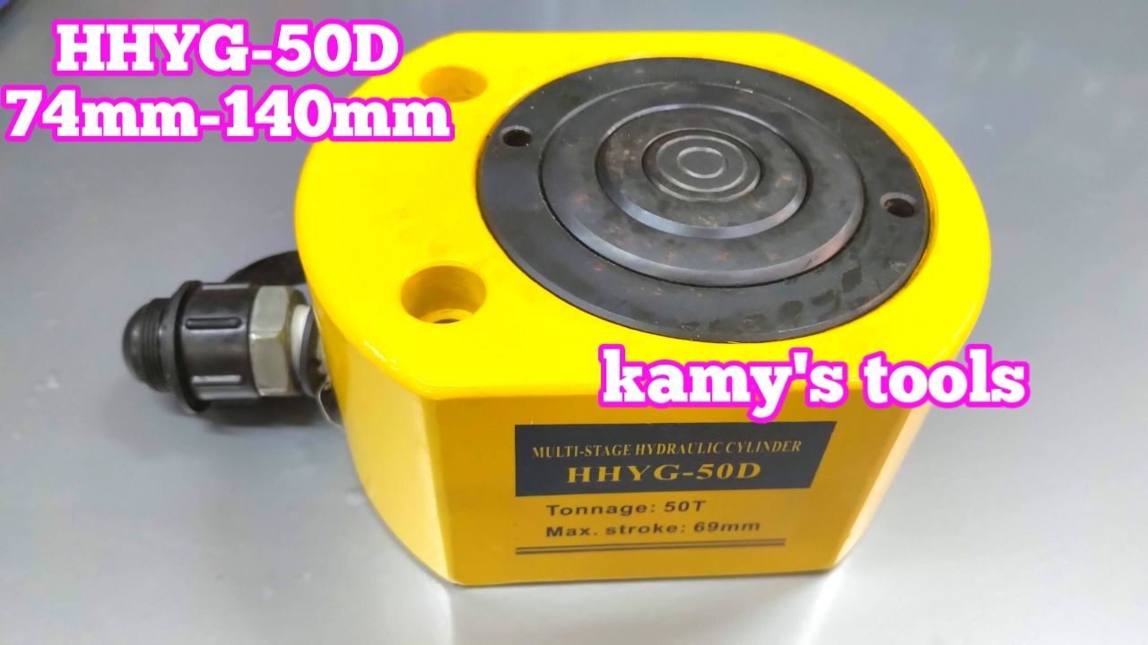 Kích thủy lực lùn 50 tấn HHYG-50D TLP hành trình 66mm chiều cao 74mm-140mm