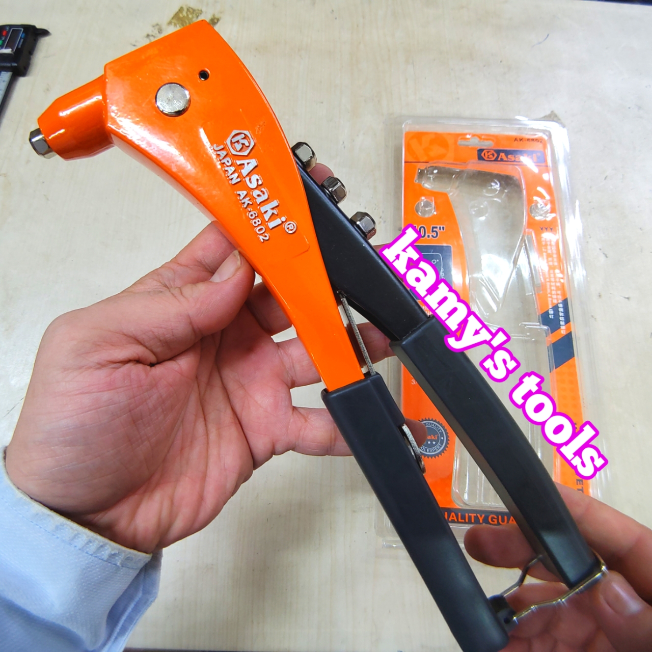 [Chính hãng] Kìm rút đinh tán rive Asaki AK-6802 10.5inch, Kềm rút rive