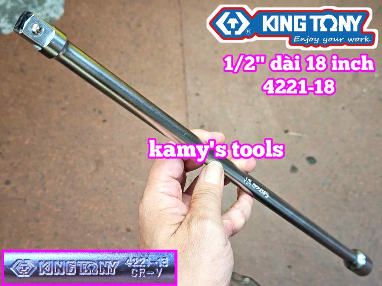 Cần tuýp nối 1/2 inch Kingtony dài 18 inch 450mm 4221-18
