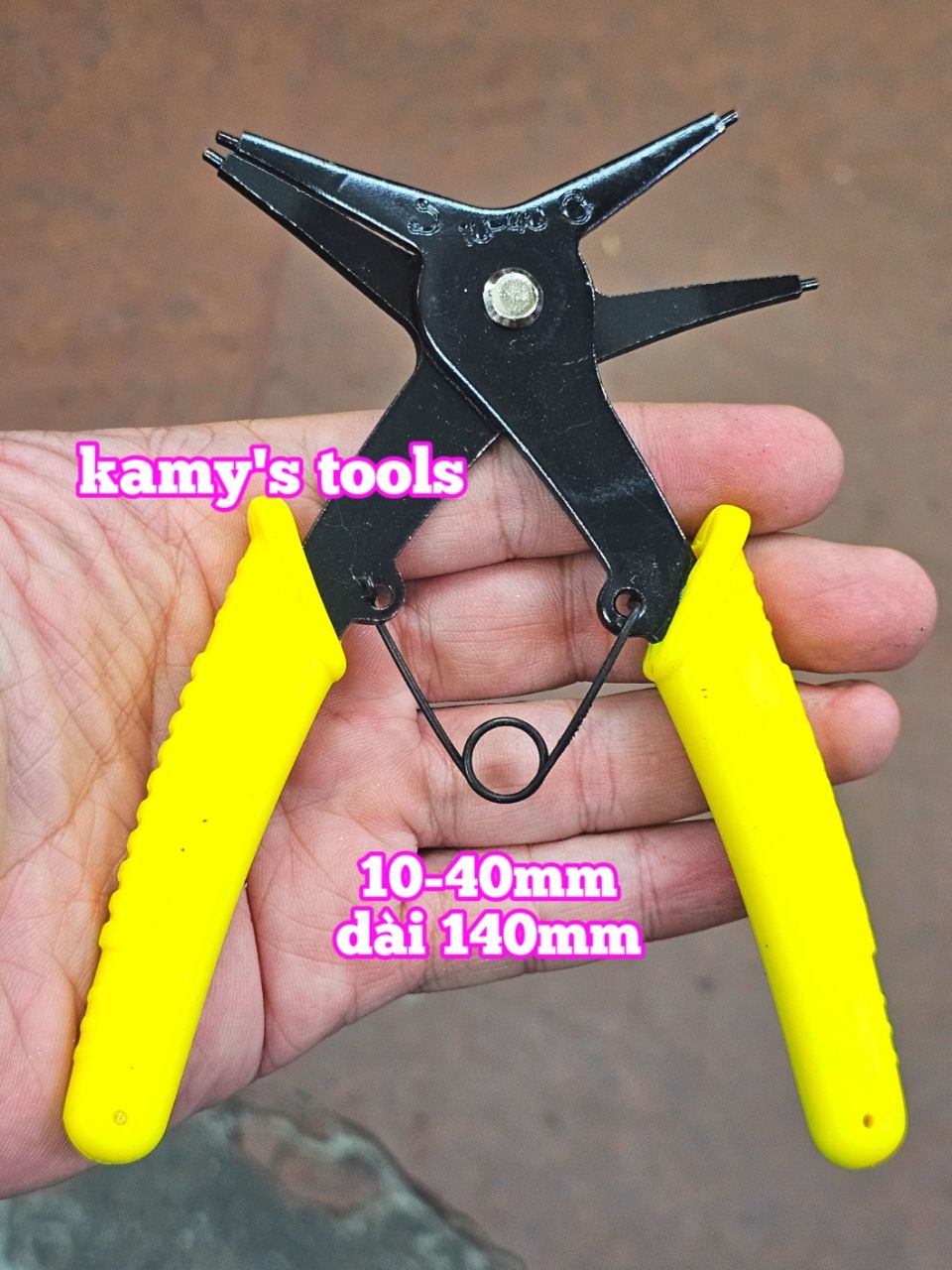 Kìm mở phe trong phe ngoài 2 đầu đa năng 2 trong 1 dài 140mm mở phe đường kính 10mm-40mm