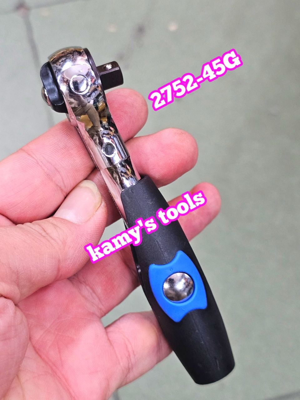 2752-45G Cần siết tự động lắc léo 1/4 inch Kingtony dài 114mm xoay 90 độ