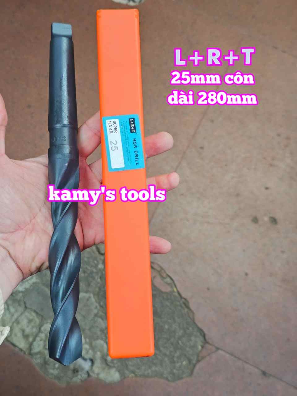Mũi khoan sắt đuôi côn 25mm L+R+T dài 280mm LRT-52325A