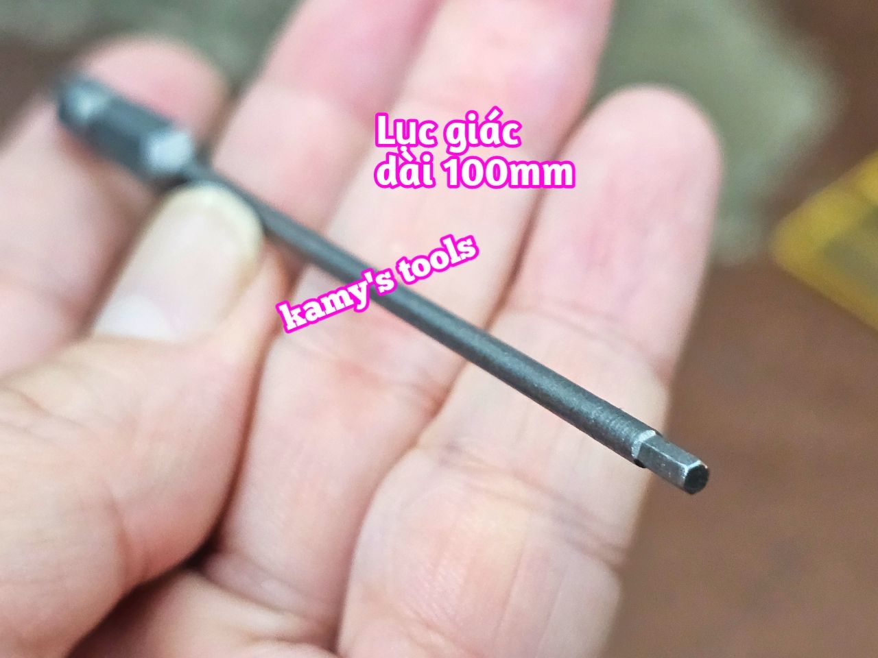 Mũi vít lục giác 6 cạnh đuôi lục giác 1/4 inch dài 100mm thép S2 H2 H2.5 H3 H4 H5 H6 H8 H10