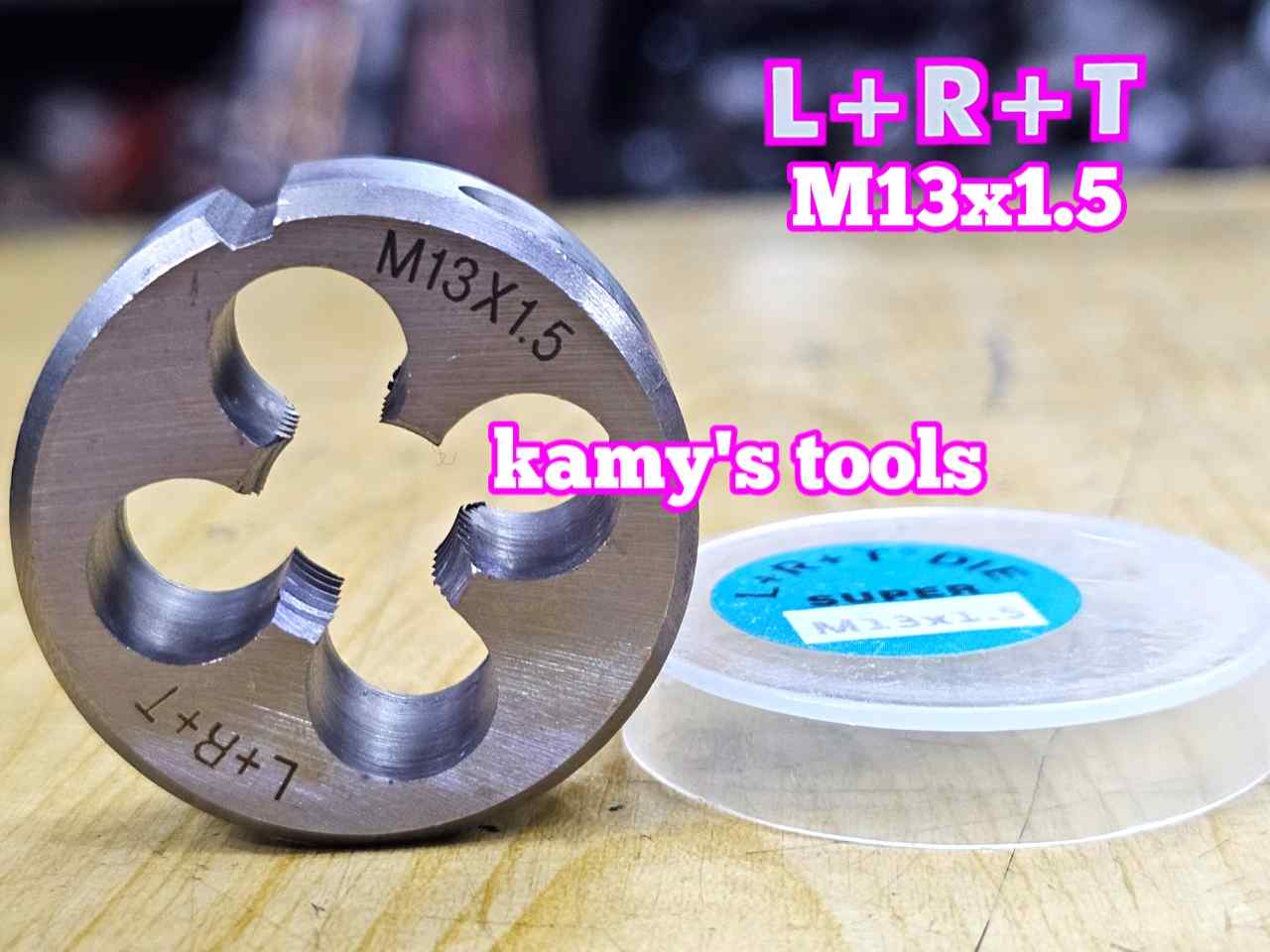 Bàn ren M13x1.5 (13x1.5) L+R+T (LRT) dụng cụ tạo ren ngoài bulong LRT-431315