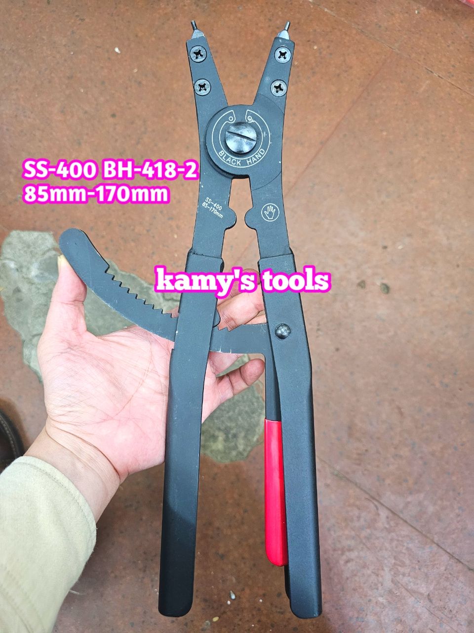 Kìm mở phe ngoài Black hand 16 inch dài 400mm SS-400 BH-418-2 mở phe đường kính 85-170mm