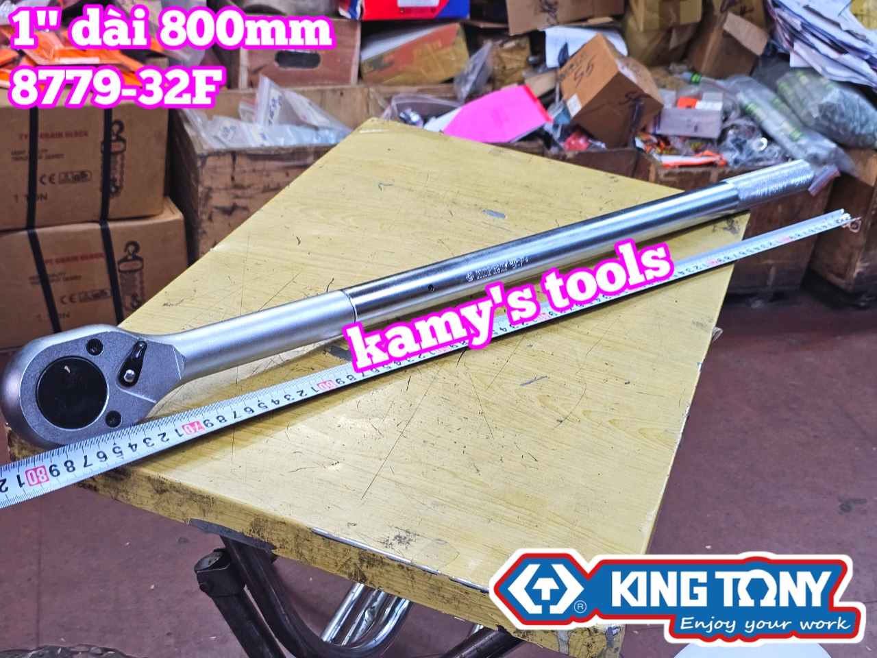 Cần tuýp tự động 1 inch dài 32 inch 800mm Kingtony 8779-32F