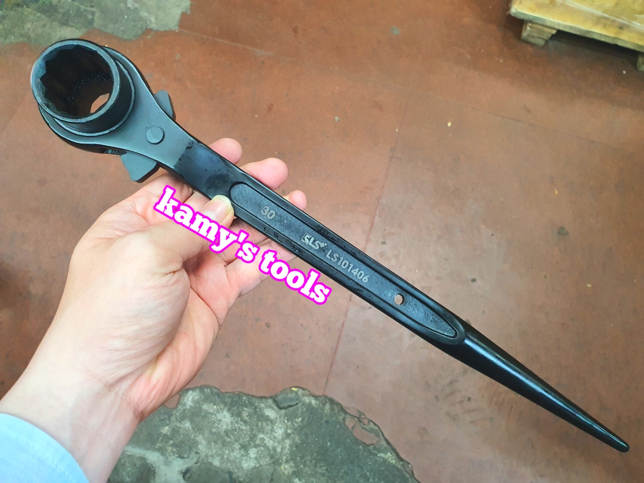 Cờ lê đuôi chuột, cờ lê giàn giáo tự động LS+ kích cỡ 10x12, 14x17, 17x19, 17x21, 19x21, 19x24, 24x30