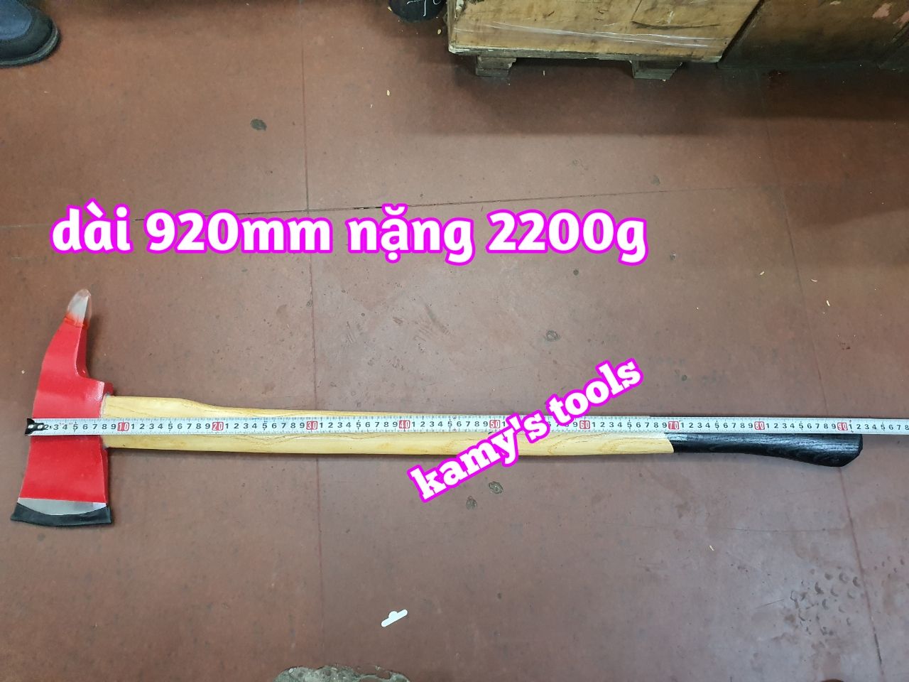 Búa rìu bổ củi, chặt cây, làm vườn, thoát hiểm, cứu hộ đa năng 2.2kg dài 920mm