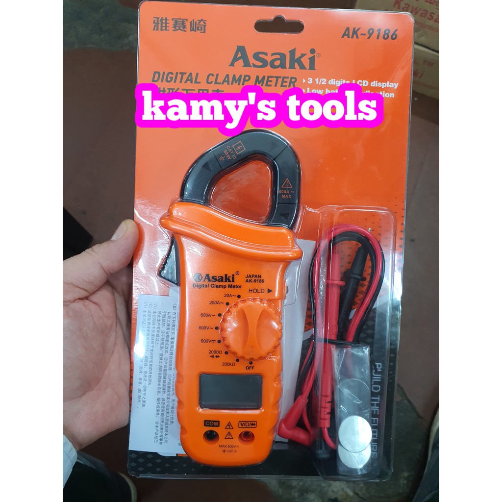 Ampe kìm 600A Asaki Model AK-9186