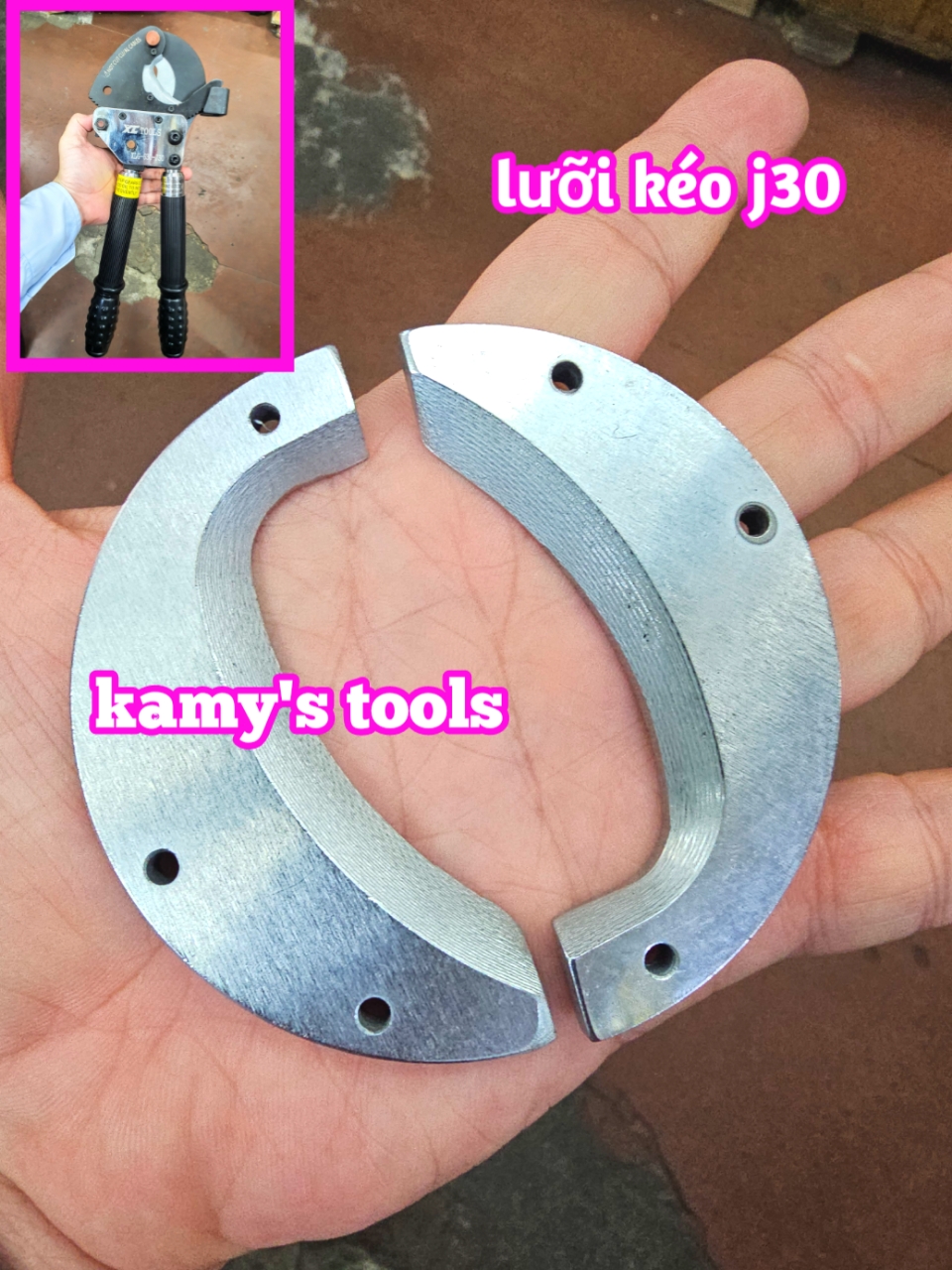 Cặp lưỡi dao kéo kìm cắt cáp nhông J30 cao cấp dùng để thay thế lưỡi kìm cắt cáp J30