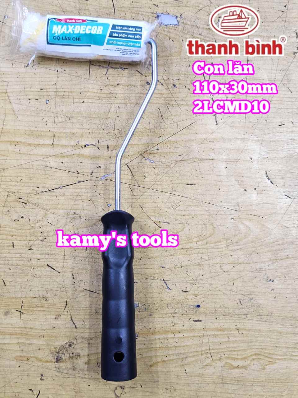 Cọ lăn sơn chỉ mini Thanh Bình Decor Line 110x30mm 2LCMD10