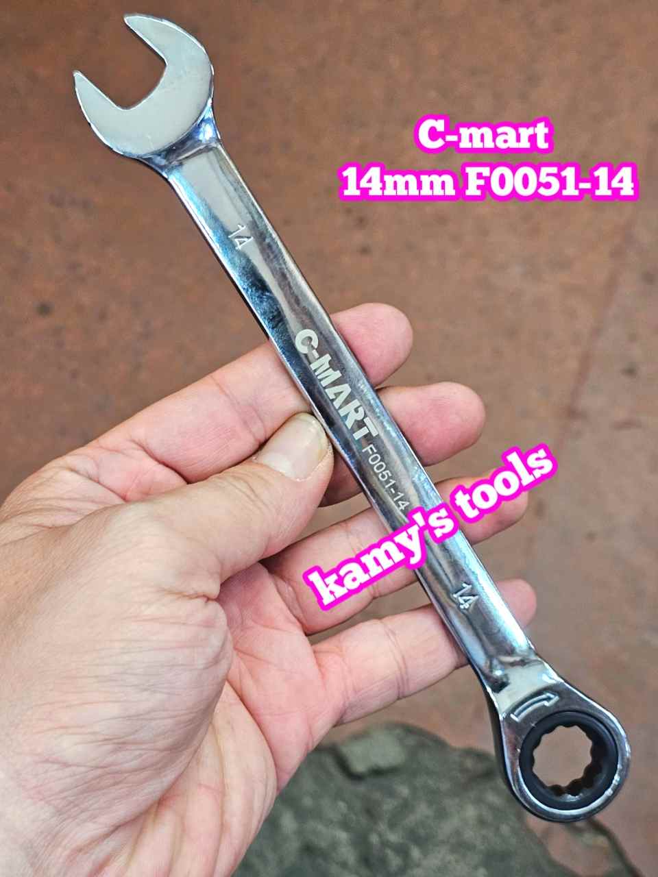 Cờ lê vòng miệng tự động C-mart 14mm 15mm 16mm 17mm 18mm 19mm F0051-14 F0051-15 F0051-16 F0051-17 F0051-18 F0051-19