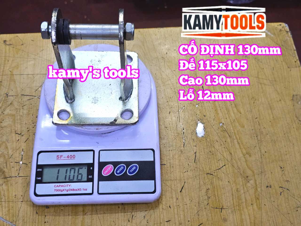 Đế càng bánh xe cố định và xoay loại dày 6mm cho bánh xe 130mm Kamytools KMT-33130A KMT-32130A