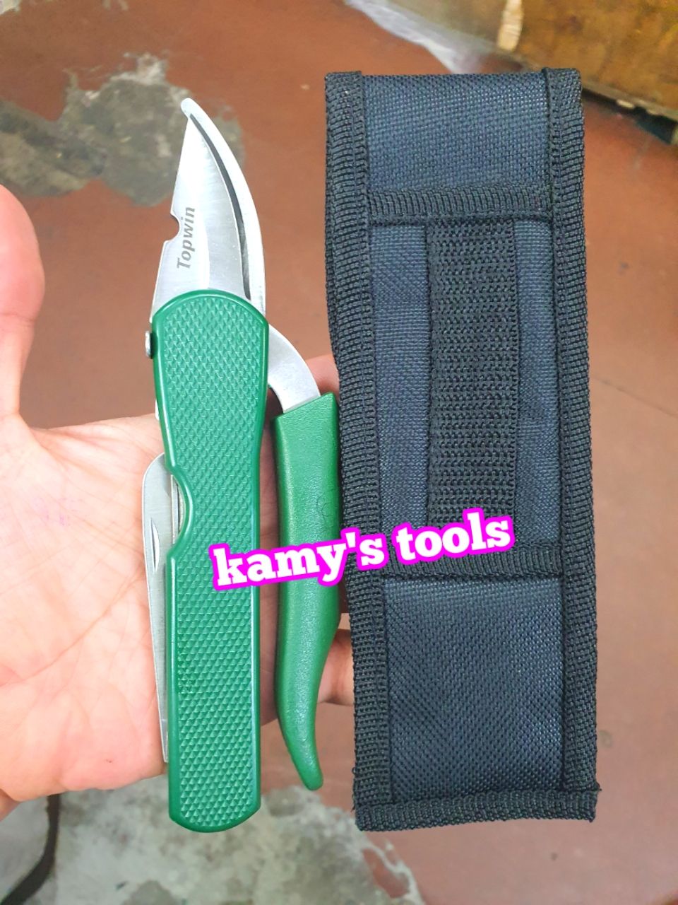 Dụng cụ dao kìm kéo cắt cành cây đa năng xếp gấp gọn Topwin