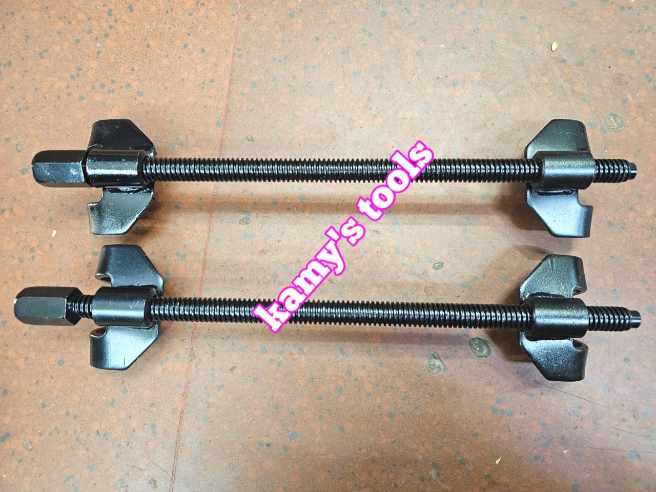 Dụng cụ cảo vam tháo lắp lò xo phuộc giảm xóc dài 370mm 15 inch màu đen kamytools CSCD-3712, cảo lò xo phuộc